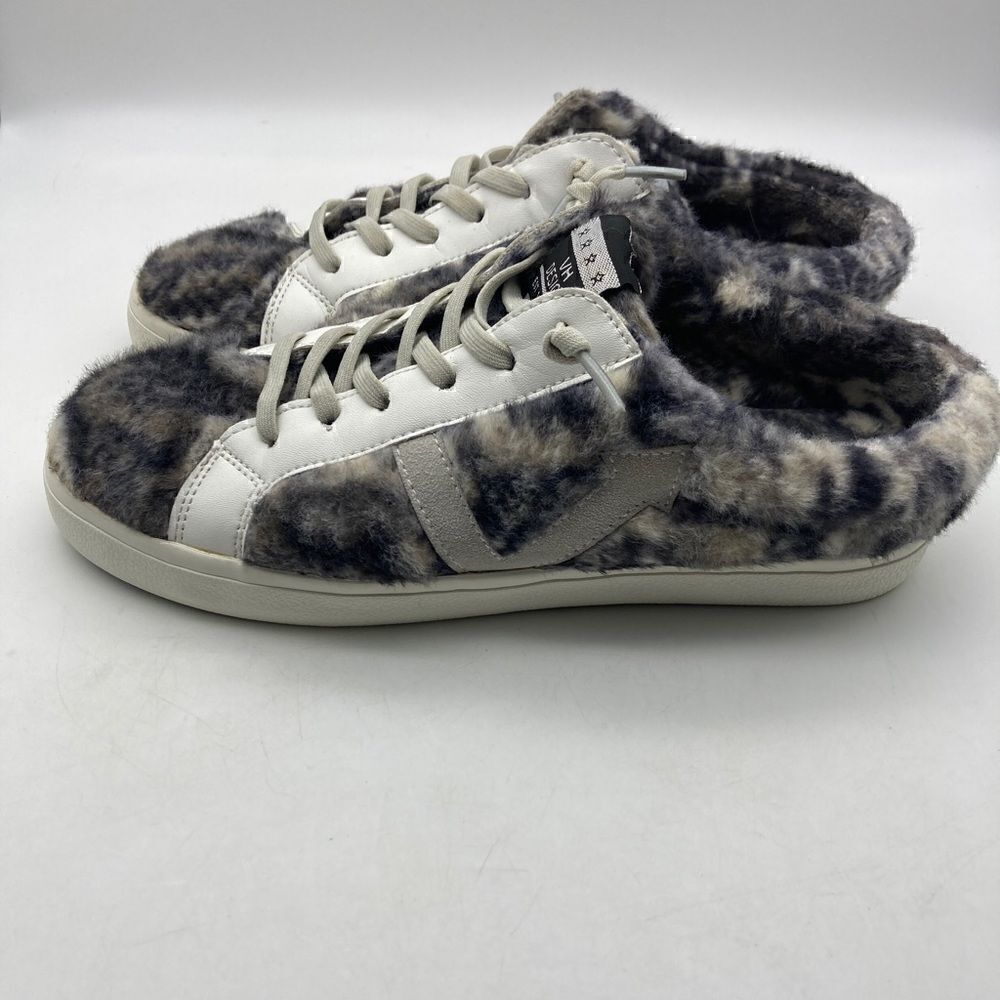 Vintage Havana Fuzzy Chetah Faux Fur /Leather Mules Size 8 Multicolor - Picture 3 of 8